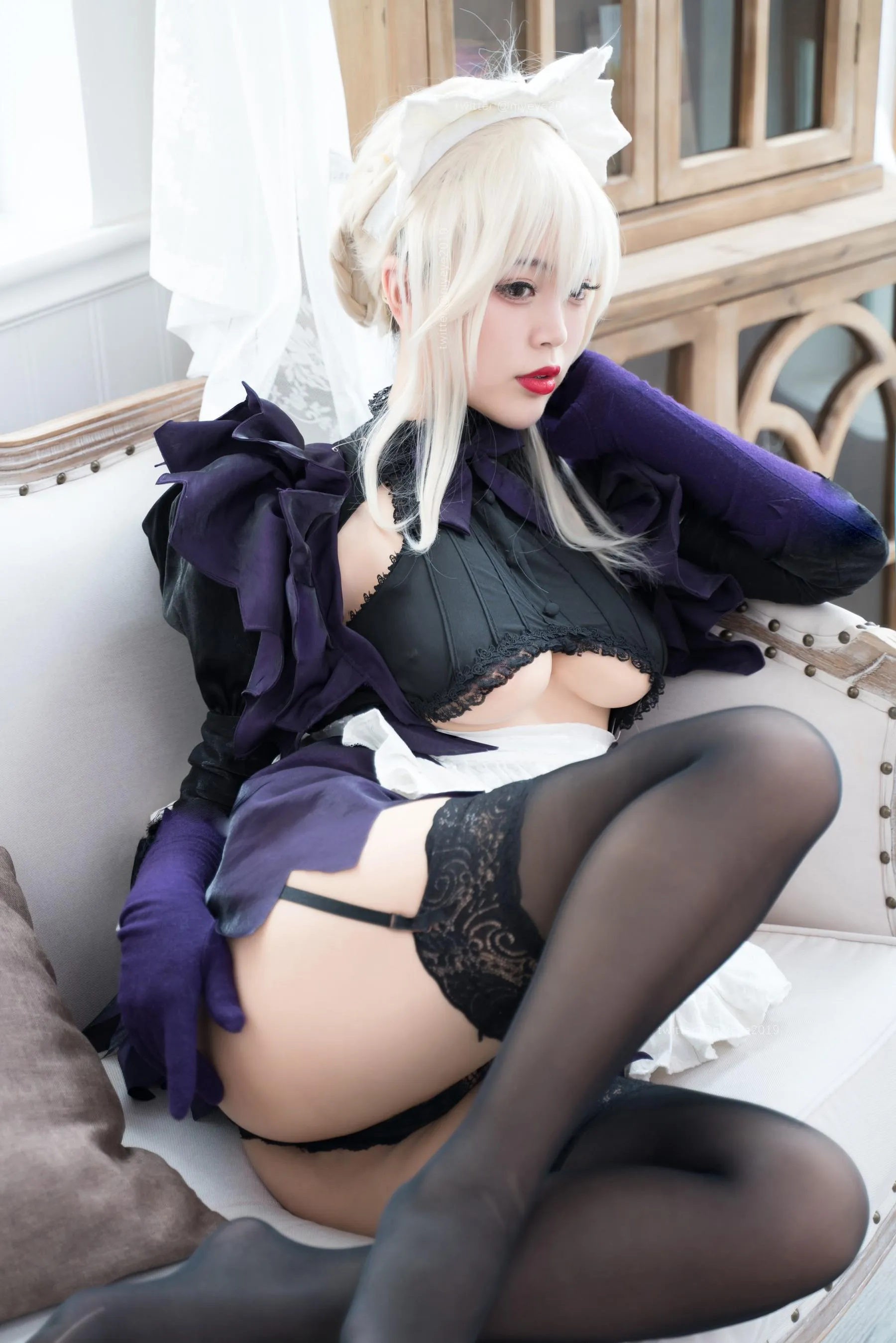 白烨 – NO.53 黑枪呆女仆 [51P]插图7